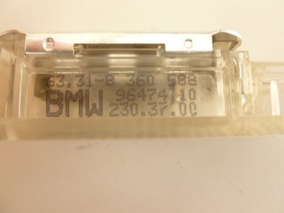 1997 BMW 528i E39 - Glovebox Light, Lamp 633183605883